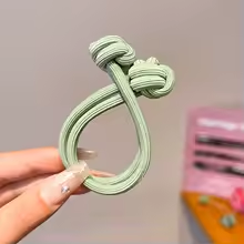 Élastique Cheveux Nœud Plissé™ – Pastel