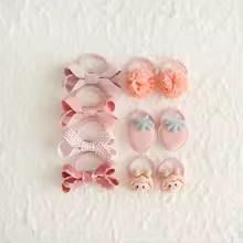 Élastique Cheveux - Fille Fantaisie Assortie™ — Lot de 10