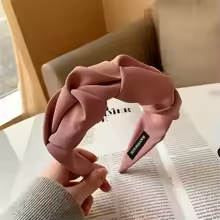 Serre-tête élégant rose poudré