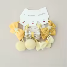 Élastique Cheveux - Fille Nœud Fantaisie™ — Lot de 10