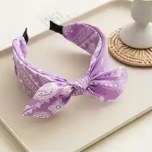 Serre-Tête Élégant Paisley violet