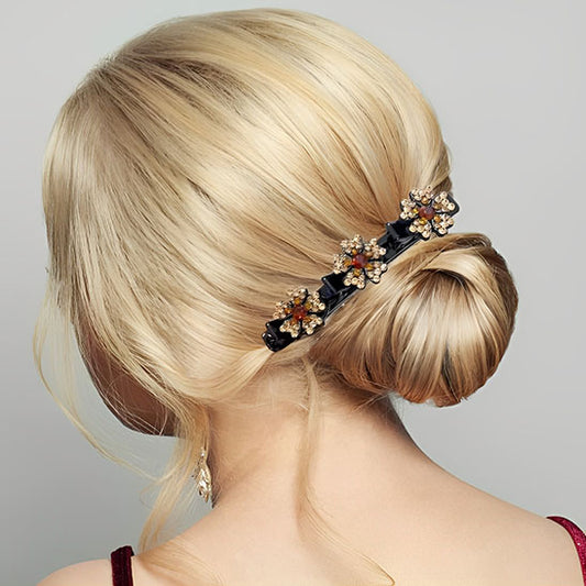 look sophystique pince a cheveux a trois fleurs 