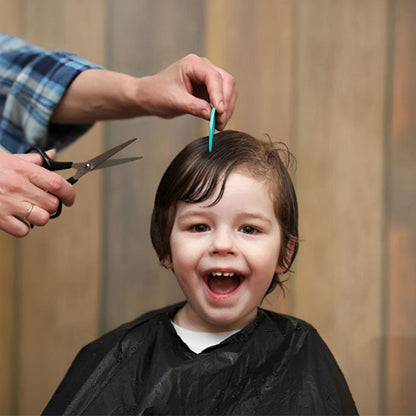 moment plaisir enfant ciseaux coiffure Noir Plats