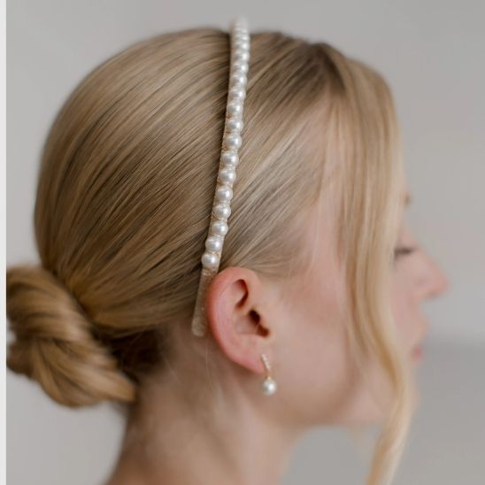 simple joli serre tete pour femme a perles
