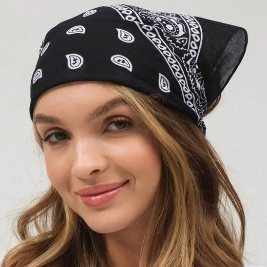tissu leger look boheme bandana multifonction
