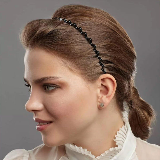 tout occasion coiffure style serre tête Femme Ondulé Antidérapant