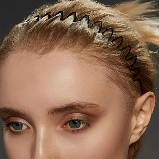 visage degage serre tête Femme Ondulé Antidérapant