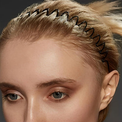 visage degage serre tête Femme Ondulé Antidérapant